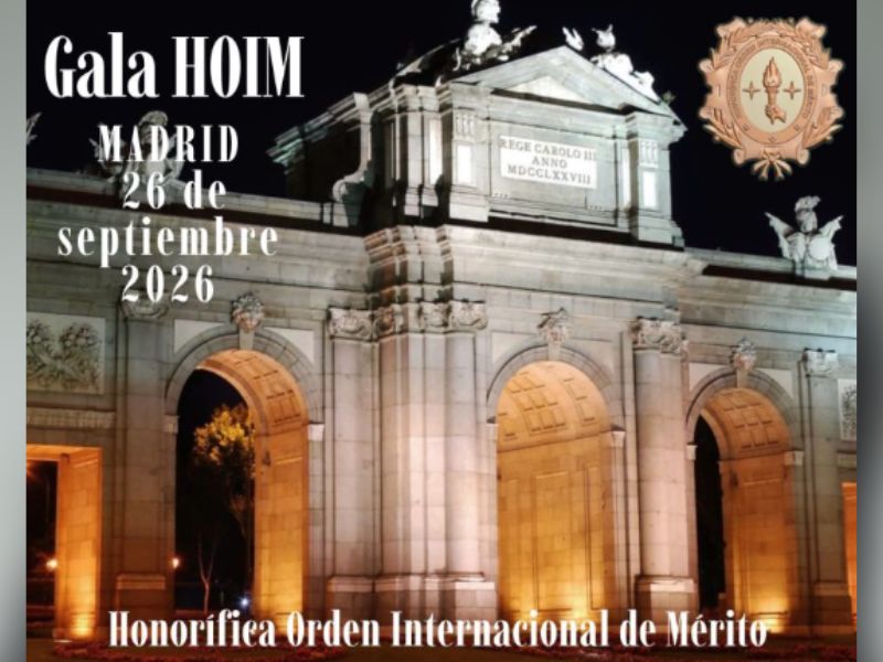 La HOIM celebrará en septiembre su Gala de Condecoración en Madrid 9789utopia