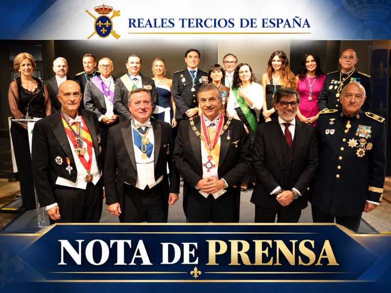 La Honorífica Orden Internacional de Mérito (HOIM) reconoce a los Reales Tercios su meritaje institucional 0652131
