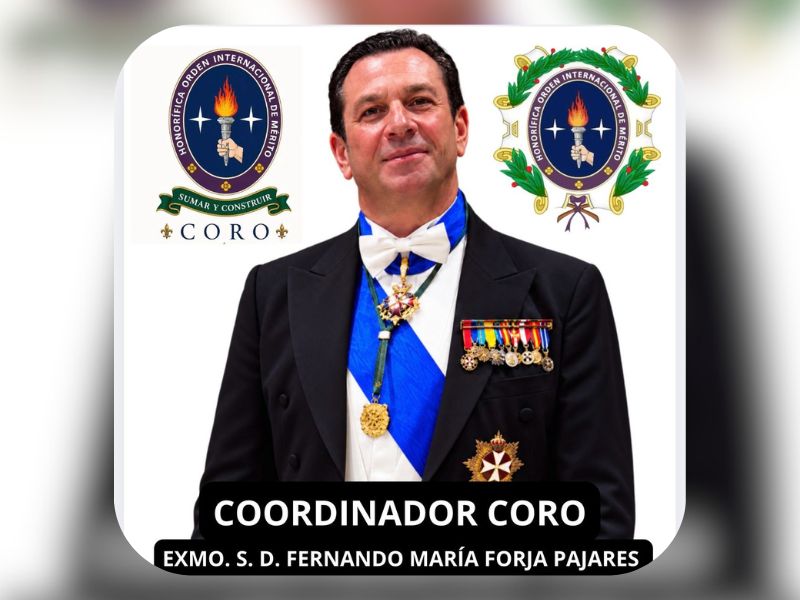 Excmo. Sr. D. Fernando Forja Pajares, designado Coordinador del «Consejo Honorífico de Relaciones con las Órdenes» (CORO) 61655615616