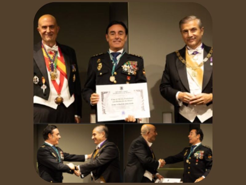 La Honorífica Orden Internacional de Mérito distingue al comisario Félix Jodra Abuelo por su trayectoria profesional 897979798utopia
